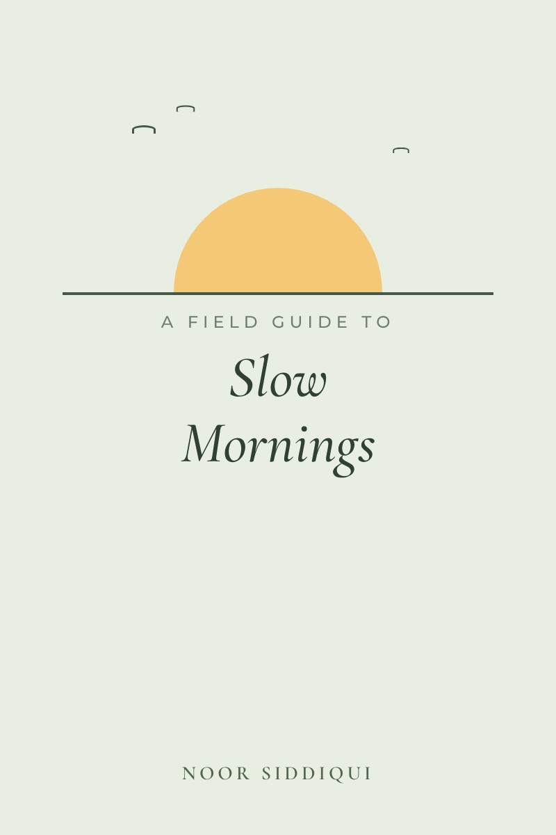 Studio sample cover: Slow Mornings, a lifestyle guide